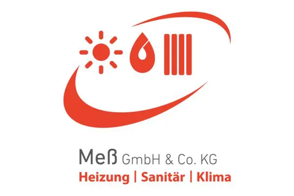 Logo Meß GmbH & Co. KG Logo Mess GmbH & Co. KG: Rotes Logo mit stilisierter Sonne, Tropfen und Heizkörper über dem Firmennamen. Partnerslider mit Top-Margin.