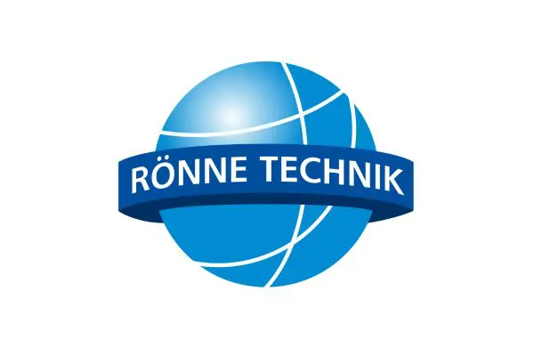 Logo Rönne Technik Das Logo von RÖNNE TECHNIK zeigt eine blaue Weltkugel mit dem Firmennamen auf einem Band. Partnerslider mit Top-Margin.