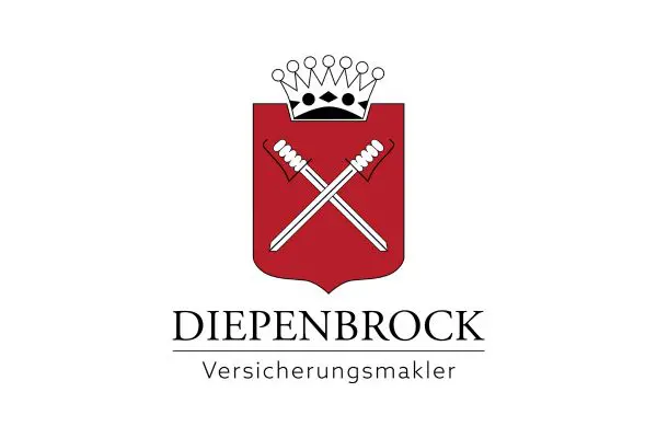 Diepenbrock Diepenbrock Logo: Wappen mit gekreuzten Schwertern und Krone. Startseite.